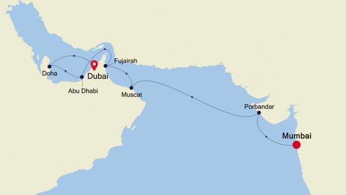 dubai to mumbai cruise ship prices