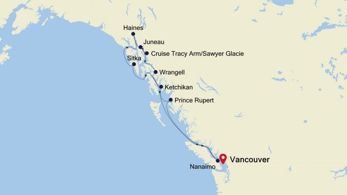 Luxury Cruise From Vancouver To 06 Jun 2019 6912 Vancouver To