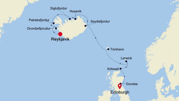 Luxury Cruise From Reykjavik To Edinburgh Leith 14 Jul 2021 Silversea