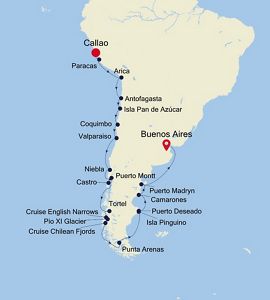 Luxury Cruise from LIMA (Callao) to BUENOS AIRES 30 Oct 2019 Silversea