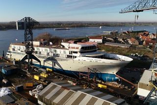 Silver Origin has floated out of the De Hoop shipyard in Lobith, the Netherlands
