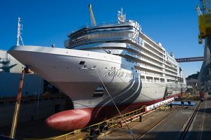 New Ship Silver Dawn Floats Out at Fincantieri shipyard in Ancona  (January 2021)